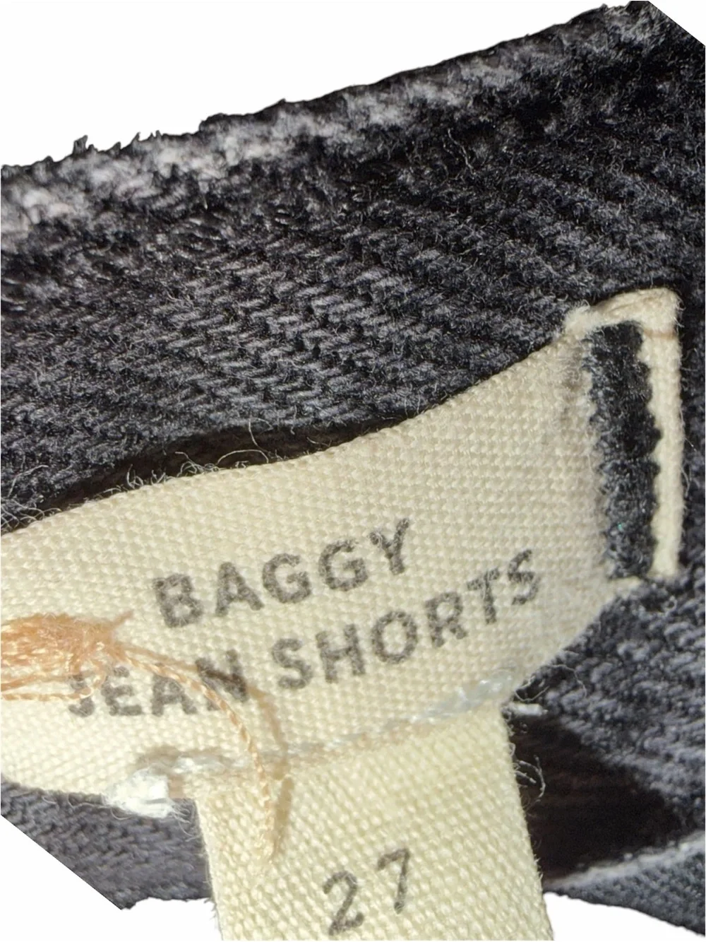 Madewell Baggy Jean Shorts Black Reyburn Wash Size 27